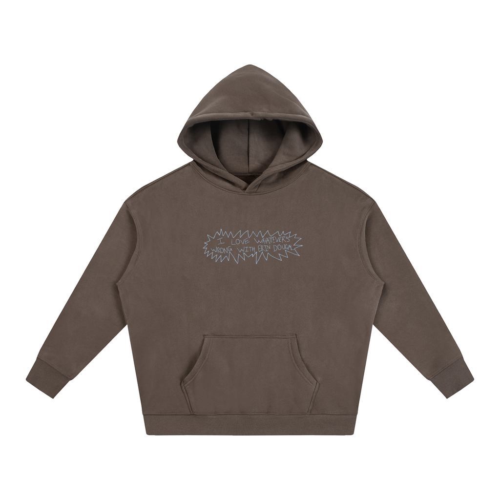 erin's brown oversized hoodie