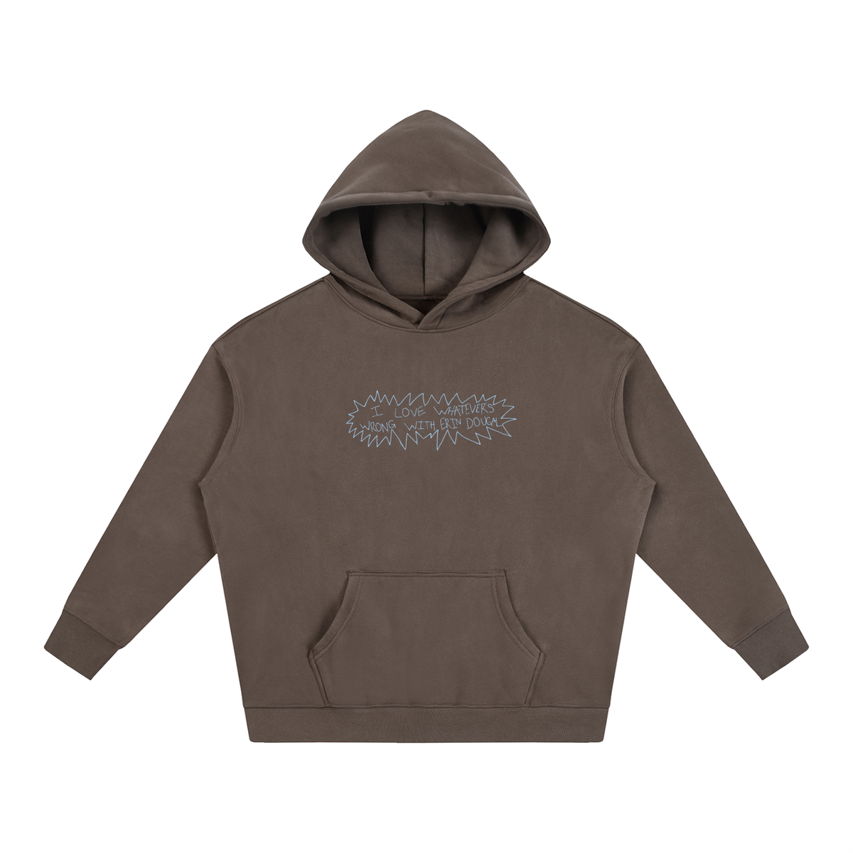 erin's brown oversized hoodie