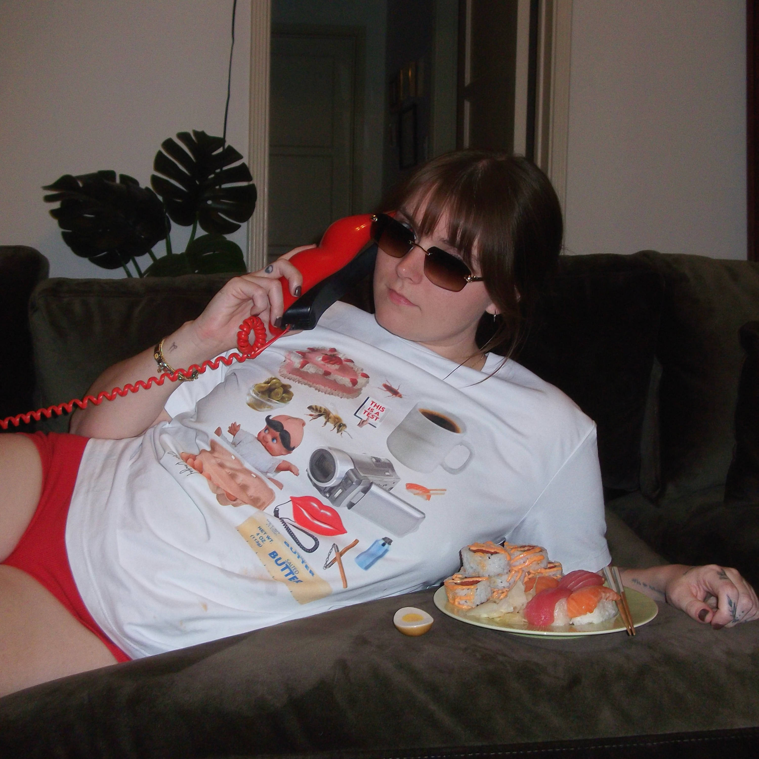 cursed collage tee